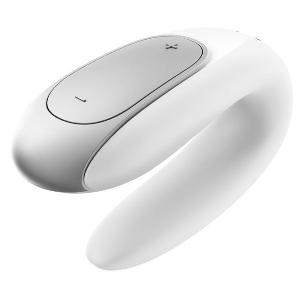 Вібратор Satisfyer Double Fun (White) смарт-вібратор для пар з пультом ДК SO5057 фото