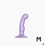 Strap-On-Me Dildo Plug P&G Lilas Metallic M, потрійна стимуляція SO7821 фото