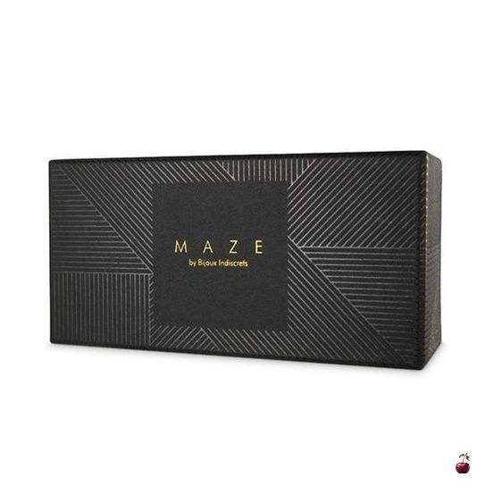 Чокер Bijoux Indiscrets MAZE Wide Chocker Black зі шкірозамінника SO2648 фото