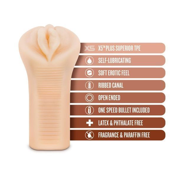 Мастурбатор з віброкулею Blush M For Men Veronika реалістичний, 7.6 см х 16.5 см T331957 фото