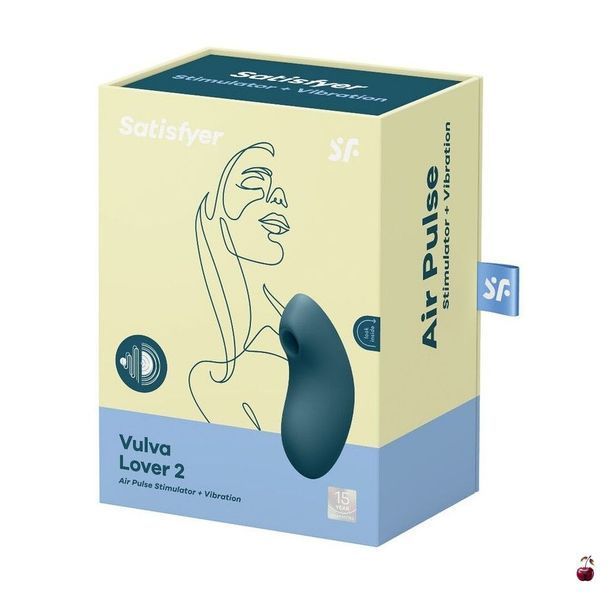Вакуумний стимулятор клітора Satisfyer Vulva Lover 2, блакитний SO6711 фото