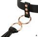 Аксесуари BDSM Rosy Gold Нашийник с флогером - Black SX1198 фото 6