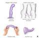 Strap-On-Me Dildo Plug P&G Lilas Metallic M, потрійна стимуляція SO7821 фото 2