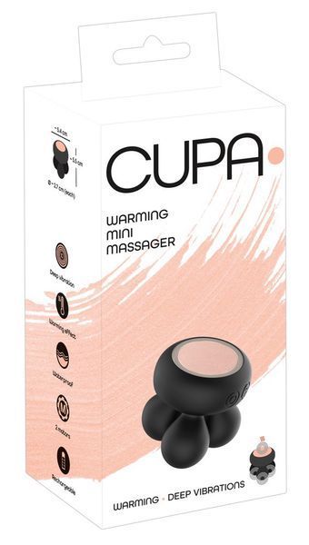 Міні-масажер з функцією підігріву, універсальний CUPA Warming Mini Massager чорний CP553409 фото