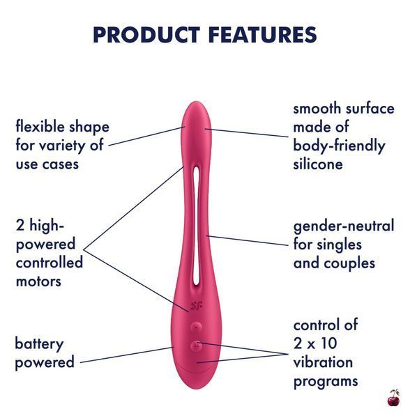 Вібратори Satisfyer Elastic Game Battery Series: універсальний гнучкий SX3838 фото