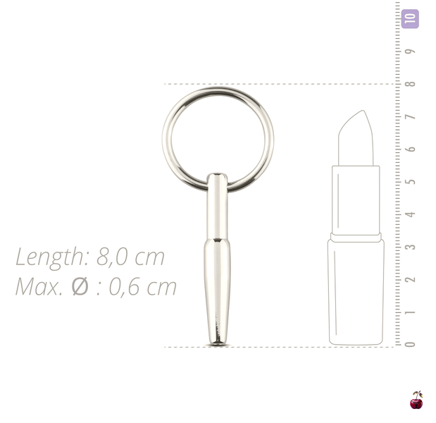 Порожнинний уретральний стимулятор Sinner Gear Unbendable Hollow Penis Plug, сталь SO4580 фото