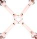 Аксесуар BDSM Liebe Seele Хрестовина White & Pink Leather SX2830 фото 3