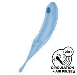 Вібратори Satisfyer Twirling Pro Blue з вакуумною стимуляцією SO7801 фото