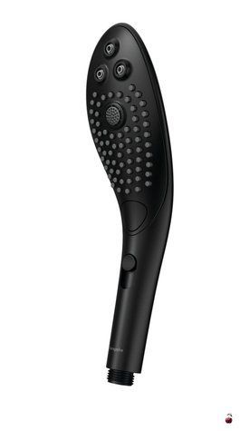 Вібромасажер Womanizer Wave Black, насадка-стимулятор для душу 2в1 SO8763 фото