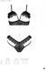 Еротичний комплект Passion DOLLY SET, L/XL, black, з відкритими чашками SO9704 фото 5