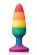 Райдужна анальна пробка COLOURFUL LOVE RAINBOW ANAL PLUG MEDIUM