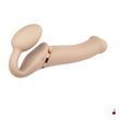 Страпон безремний Strap-On-Me Vibrating Flesh L, силікон, з вібрацією