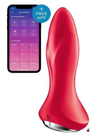 Анальна смарт-вібропробка Satisfyer Rotator Plug 1+ Red з перлинним масажем SO6277 фото