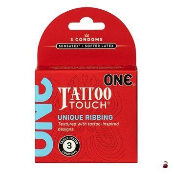 Презервативи ONE Tattoo Touch, 3 шт SX1249 фото