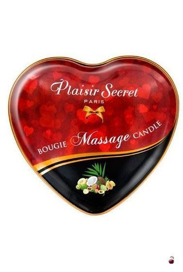 Масажні олії та лосьйони: Масажна свічка-серце Plaisirs Secrets Exotic Fruits, 35 мл SO1870 фото