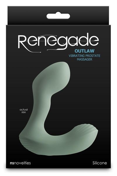 Масажер простати NS Novelties Renegade Outlaw зелений, 12 см NS281431 фото