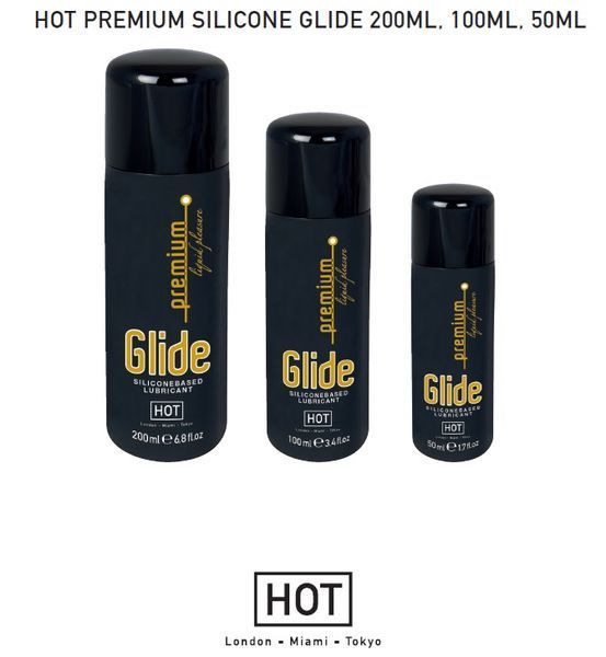 Лубрикант на силіконовій основі Premium Silicone Glide, 200 мл HOT44037 фото