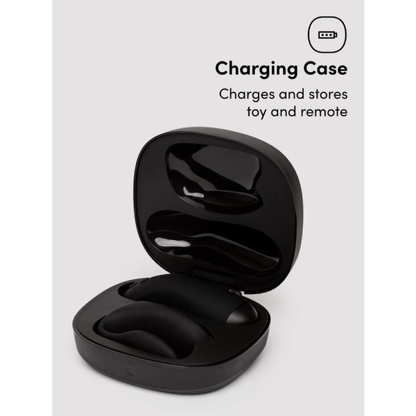 Вібратор для пар We-Vibe Chorus Pro Satin Black з пультом і додатком, чорний SNSP1SG9 фото