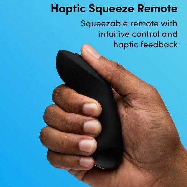 Вібратор для пар We-Vibe Chorus Pro Satin Black з пультом і додатком, чорний SNSP1SG9 фото