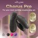 Вібратор для пар We-Vibe Chorus Pro Satin Black з пультом і додатком, чорний SNSP1SG9 фото 8