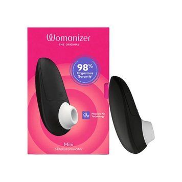 Вакуумний міні-стимулятор клітора Womanizer Mini 2, чорний WM24657 фото