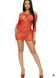 Еротична сукня Leg Avenue Heart net mini dress, червона SO7885 фото 5