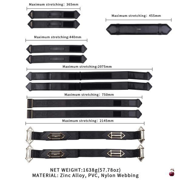 Аксесуари BDSM LOCKINK Adjustable Bed Restraint Kit SX0856 фото
