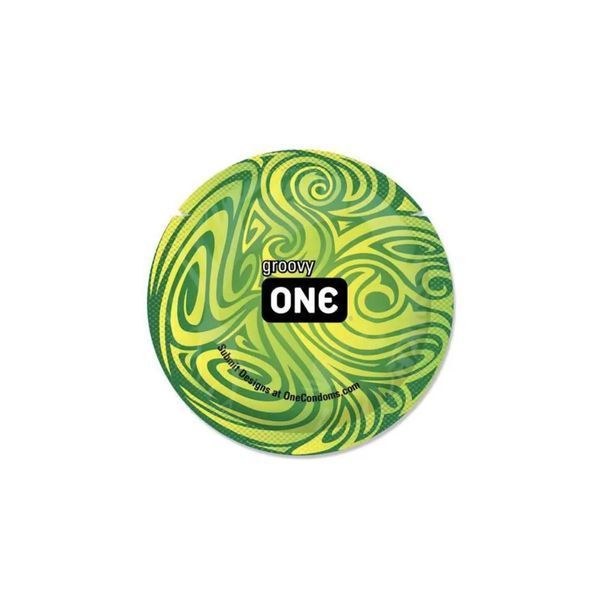 Презервативи ONE Glowing Pleasures, що світяться у темряві, з натурального латексу ONE11500B фото