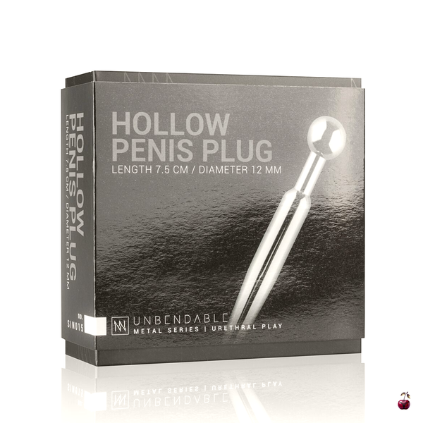 Аксесуар BDSM Sinner Gear Unbendable Hollow Penis Plug, сталь SO4582 фото