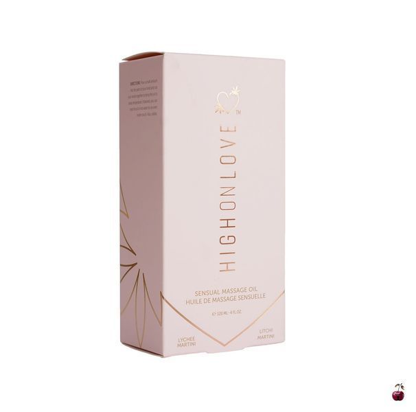 Масажна олія HighOnLove Massage Oil - Lychee Martini (120 мл) з маслом насіння конопель SO3055 фото