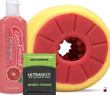 Мастурбатор Doc Johnson GoodHead Grapefruit, жовтий SX1322 фото