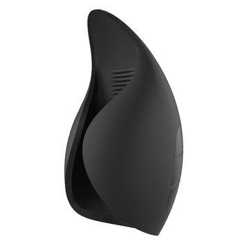 Мастурбатор з вібрацією Dream Toys Essentials, відкритий, нереалістичний, чорний, 13 см DT22103 фото