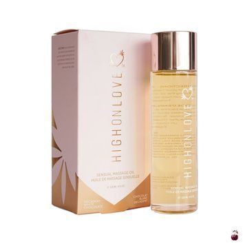 Масажна олія HighOnLove Massage Oil Decadent White Chocolate, 120 мл, з маслом насіння конопель SO3056 фото