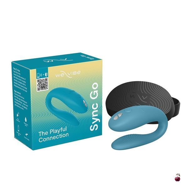 Смарт-вібратор для пар We-Vibe Sync GO, бірюзовий SX0528 фото