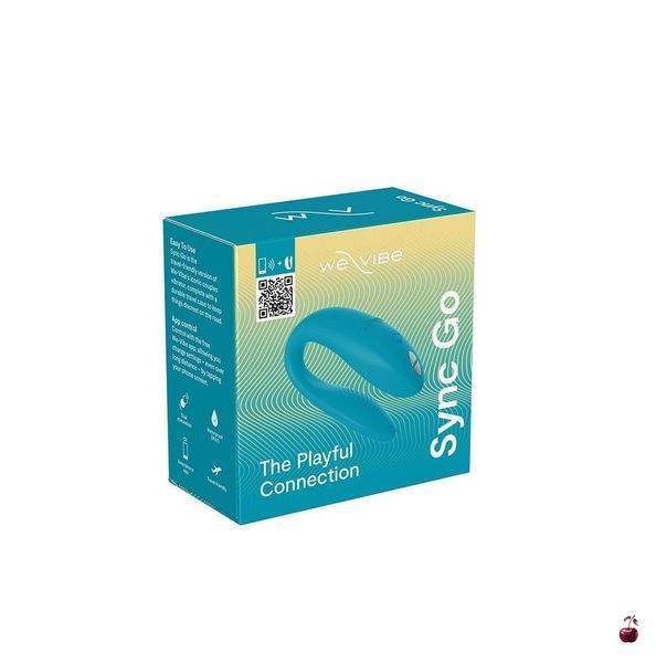 Смарт-вібратор для пар We-Vibe Sync GO, бірюзовий SX0528 фото