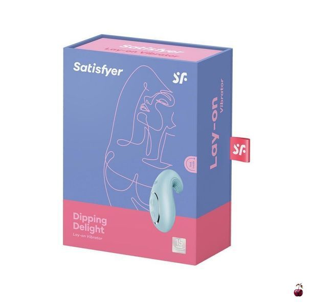 Вібратори Satisfyer Dipping Delight Light Blue, 2 мотори, гнучкий кінчик SO6991 фото
