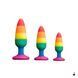 Анальна пробка Wooomy Hiperloo Silicone Rainbow Plug L, силікон SO7434 фото 4