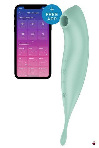 Вакуумний стимулятор клітора Satisfyer Twirling Pro+ Mint SO6716 фото