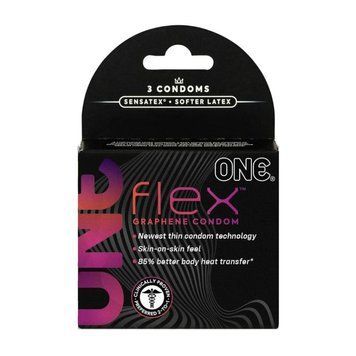Презервативи ONE Flex ультратонкі з графеном ONE115125 фото