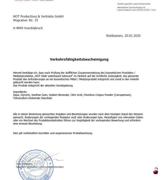 Лубрикант на водній основі GLIDE, 100 мл HOT44025 фото