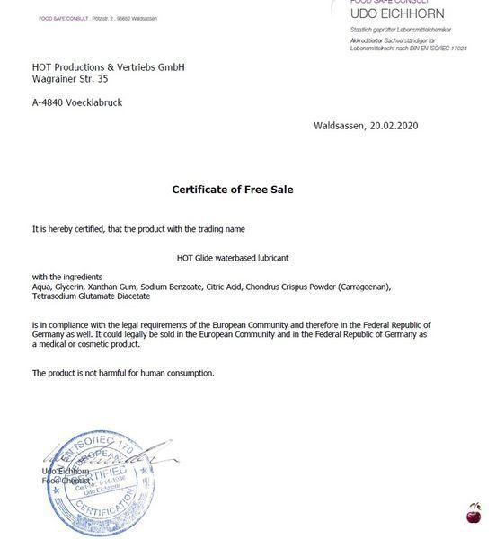 Лубрикант на водній основі GLIDE, 100 мл HOT44025 фото