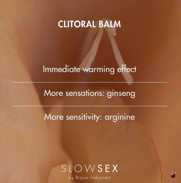 Стимулювальний бальзам Bijoux Indiscrets Slow Sex Clitoral balm, зігрівальний SO5904 фото