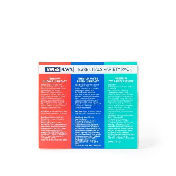 Спеціальна пропозиція: Набір Swiss Navy Essentials Variety Pack 3 х 30 мл SX1362-R фото