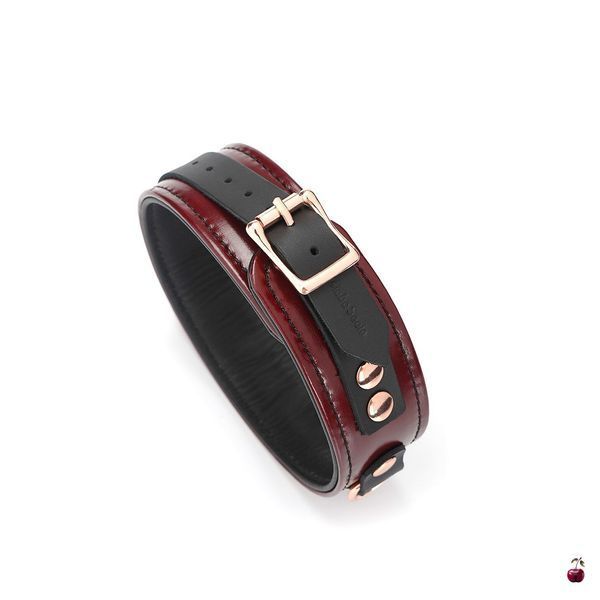 Нашийник Liebe Seele Wine Red Collar and Leash, винний SO9451 фото