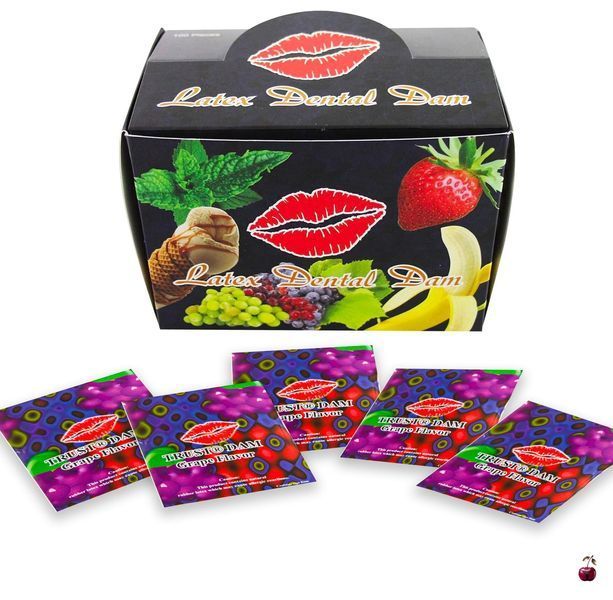 Презервативи ONE Latex Dental Dams Grape 100 шт SX1269 фото