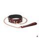 Нашийник Liebe Seele Wine Red Collar and Leash, винний SO9451 фото 1