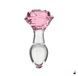 Анальна пробка Pillow Talk Rosy Luxurious Glass Anal Plug, рожева SO6834 фото 1