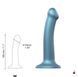 Насадка для страпона Strap-On-Me Mono Density Dildo M Blue SO3569 фото 4