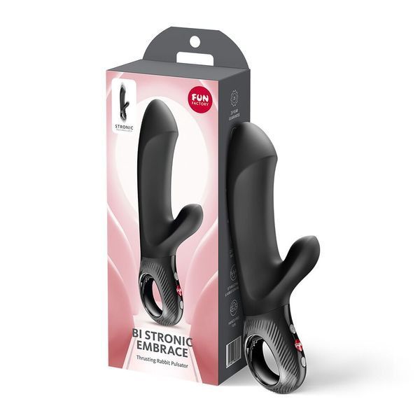 Вібратори Fun Factory Bi Stronic Embrace Black, пульсатор SX4252 фото
