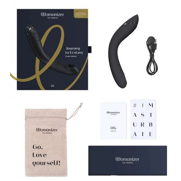 Вібратори Womanizer OG, інноваційний для точки G з технологією Pleasure Air W44119 фото